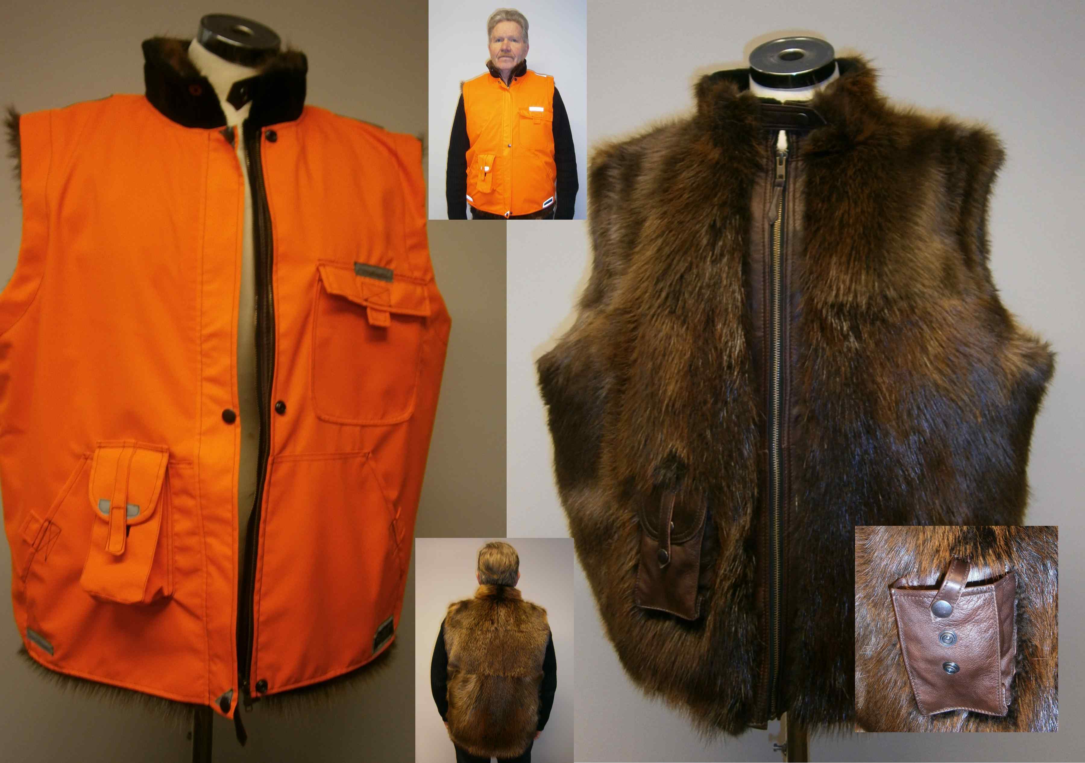 Käsityönä toteutettu turkis- tai nahkavaate, ainutkertainen kappale (kuva 44)